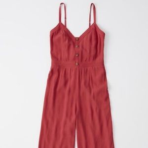 Abercrombie & Fitch - Red Sleeveless Jumpsuit